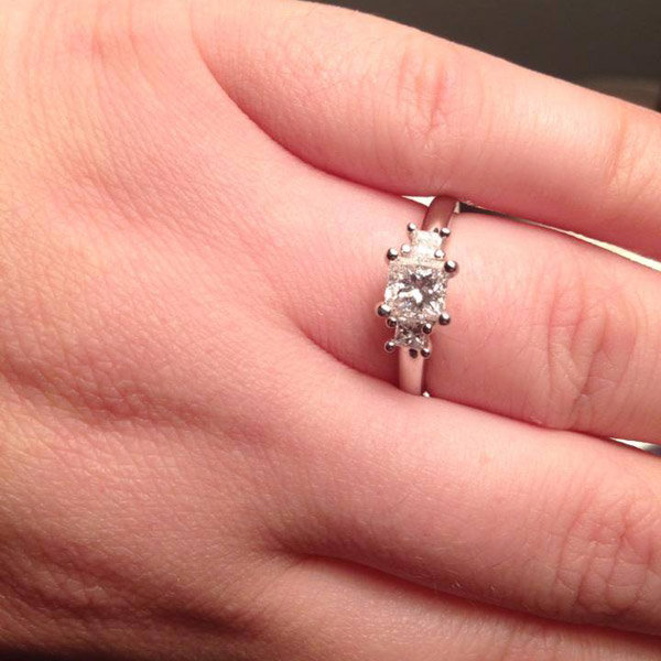 Three Stone Engagement Ring From Julia Mendel Three Stone Engagement Ring From Julia Mendel