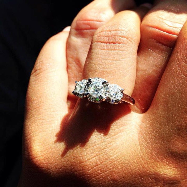 Three Stone Engagement Ring From Lorena Alaniz Three Stone Engagement Ring From Lorena Alaniz