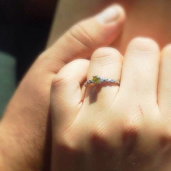 Colored Gemstone Engagement Ring From Megan Russel Colored Gemstone Engagement Ring From Megan Russel