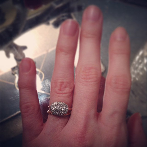 Three Stone Engagement Ring From Nearly-Newlywed Three Stone Engagement Ring From Nearly-Newlywed