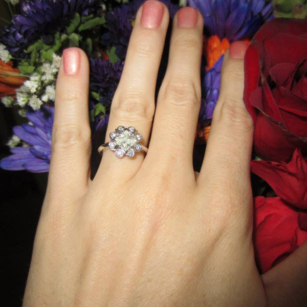 Colored Gemstone Engagement Ring From Nicole Knight Colored Gemstone Engagement Ring From Nicole Knight