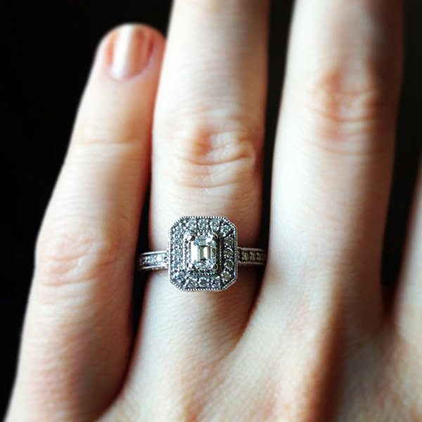 Halo Engagement Ring From Olivia Ann Hurst Halo Engagement Ring From Olivia Ann Hurst