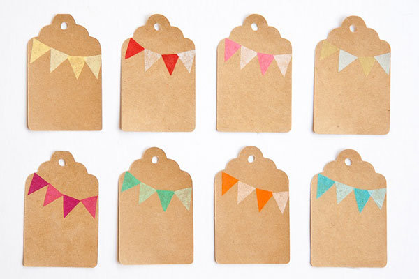 Bunting Gift Tags Bunting Gift Tags