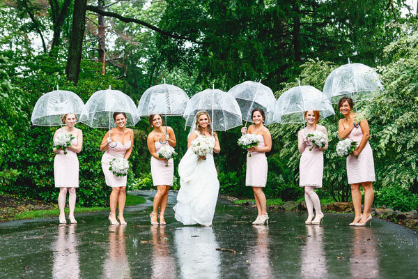 Rainy Wedding Photo