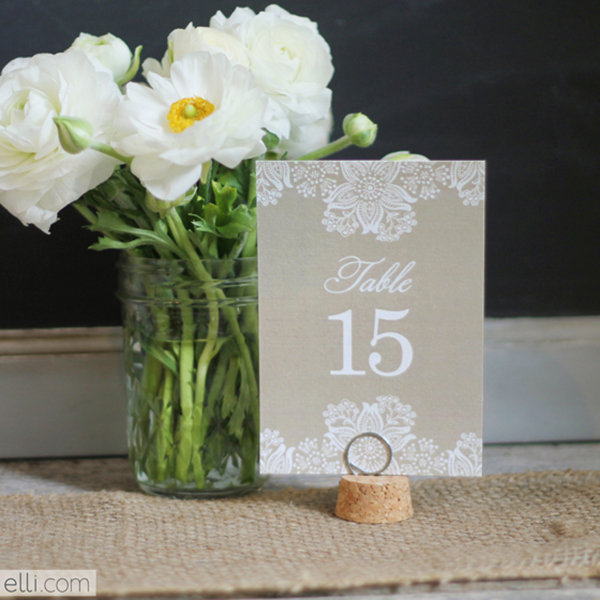 Table Numbers