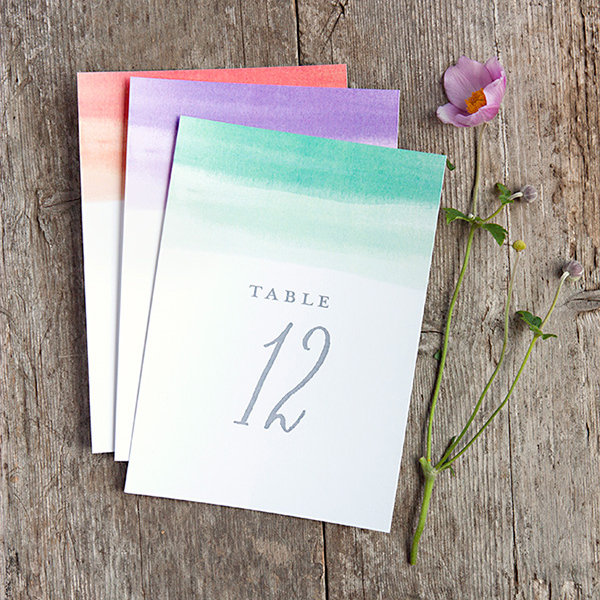Table Numbers