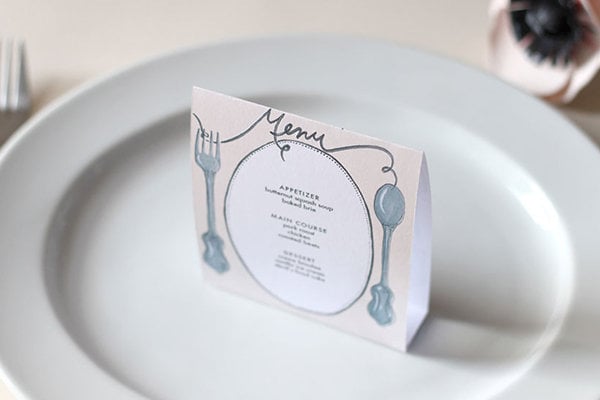 Wedding Menus