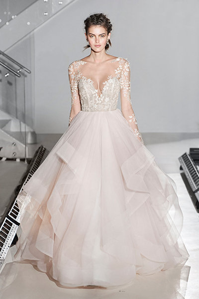 wedding dress v neck