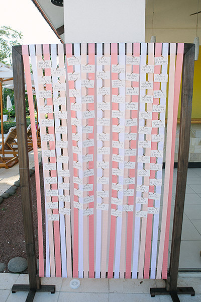 Escort Card Display