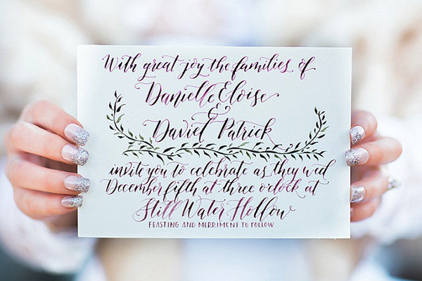 Silver Glitter Tips French Manicure