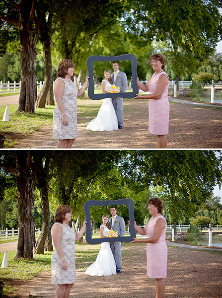 Mothers Holding Photo Frame