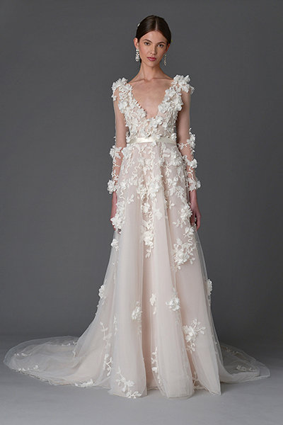 Feminine and Romantic Wedding Gown