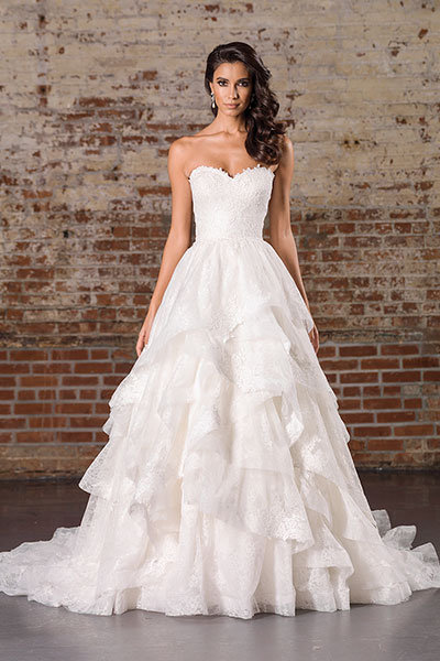 peasant style wedding dress