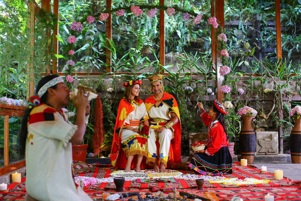 An Inca-Inspired Ceremony in the Shadow of Machu Picchu at Sumaq Machu Picchu Hotel in Lima, Peru