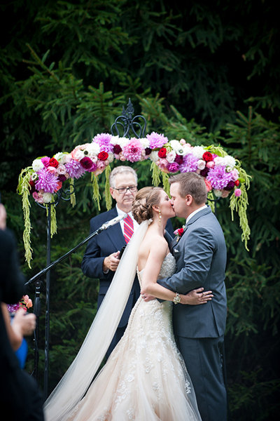  Repurpose your ceremony blooms for the reception. 