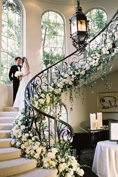 Floral Wrapped Staircase