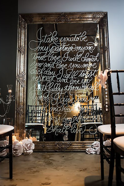 True Reflection: 40+ Gorgeous Mirrored Wedding Ideas | BridalGuide