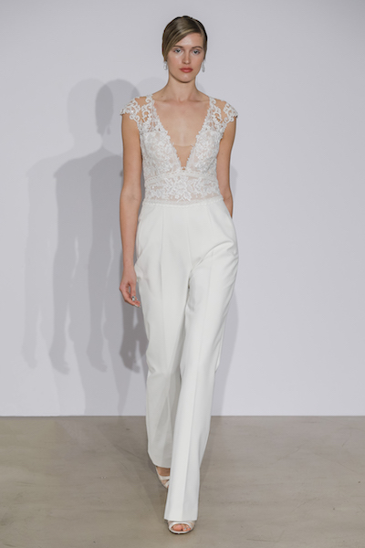 Justin Alexander Deep V Jumpsuit