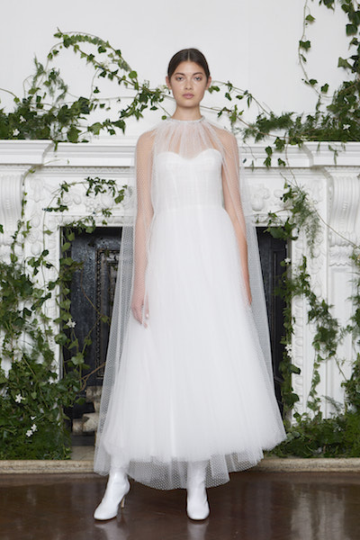 Monique Lhuillier Sheer Net Cape 