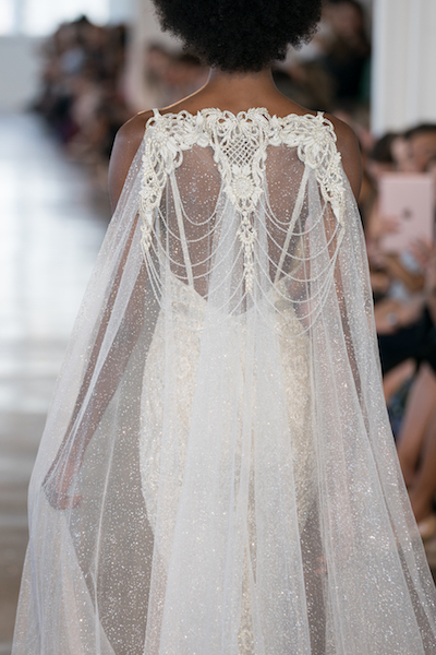 Berta Sparkle Tulle Cape