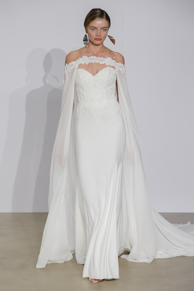 Justin Alexander Floral Cape