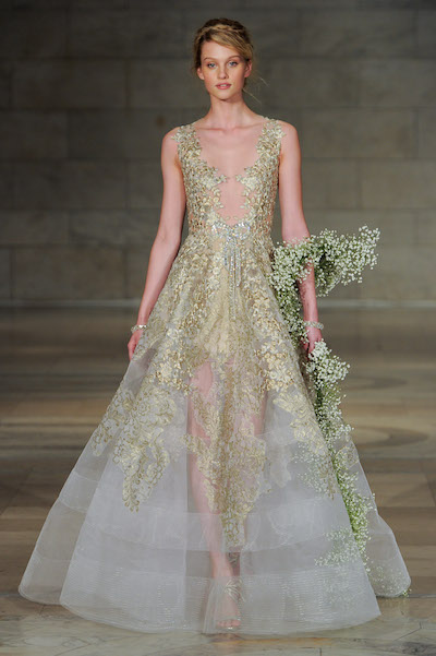 Reem Acra Crystal-Encrusted Bow
