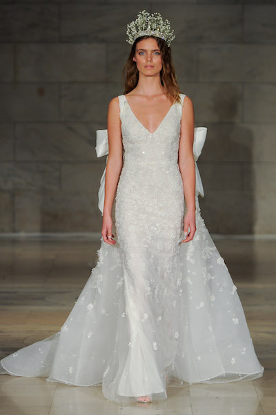 Reem Acra Double Bow Back