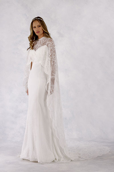 Robert Bullock Bride Lace Cape