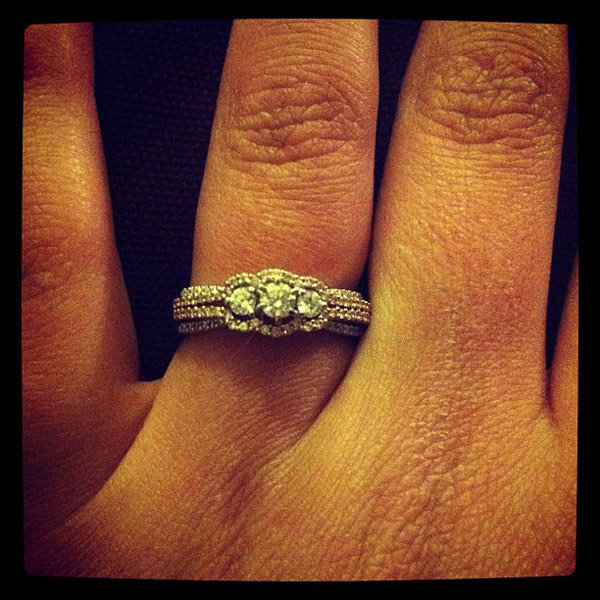 Three Stone Engagement Ring From The Future Mrs. Nelson Three Stone Engagement Ring From The Future Mrs. Nelson