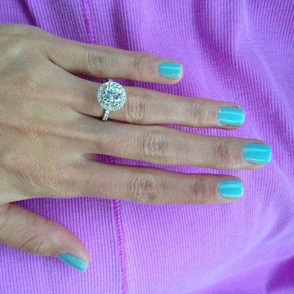Halo Engagement Ring From Tricia Halo Engagement Ring From Tricia