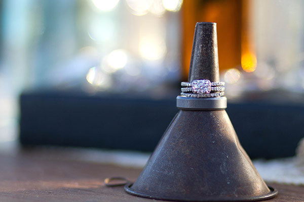 Halo Engagement Ring & Wedding Bands Halo Engagement Ring & Wedding Bands