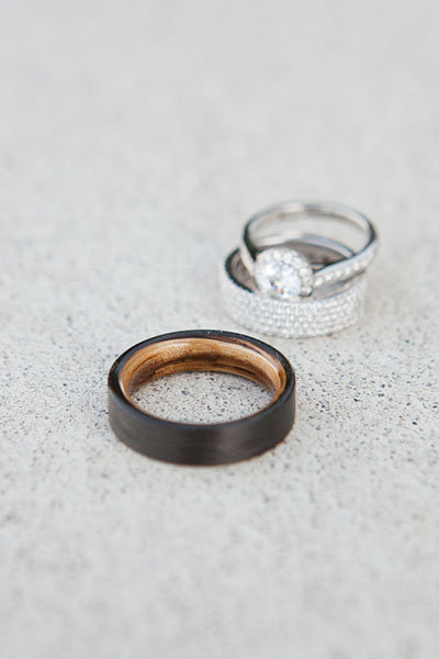 Halo Engagement Ring & Wedding Bands Halo Engagement Ring & Wedding Bands