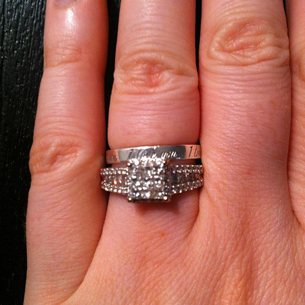 Sidestone Engagement Ring From Vanessa Bond Sidestone Engagement Ring From Vanessa Bond