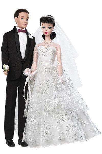 black barbie wedding set