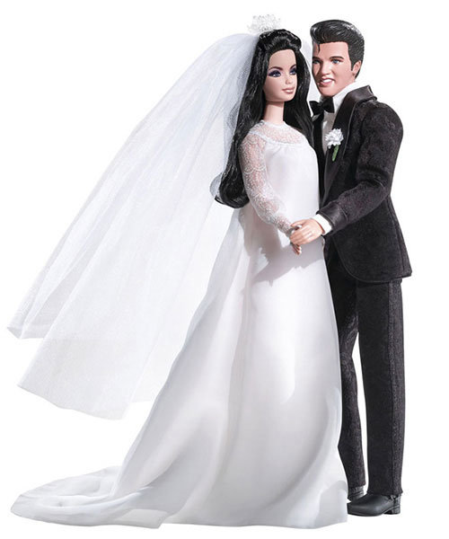 2008: Elvis and Priscilla Presley Barbies