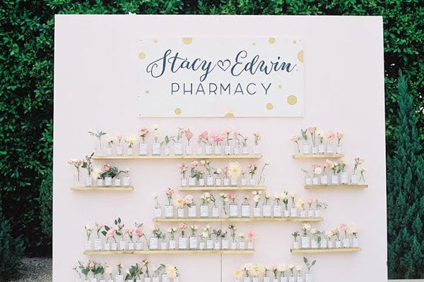 Quirky Escort Card Displays