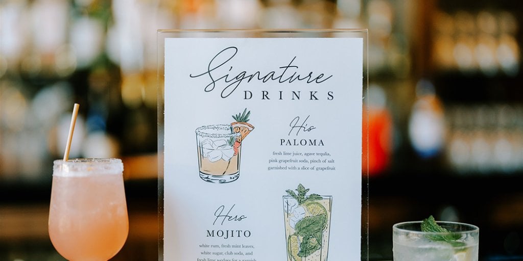 wedding cocktails