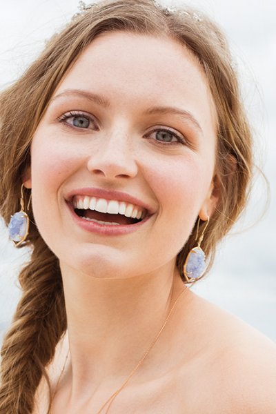 bride on beach