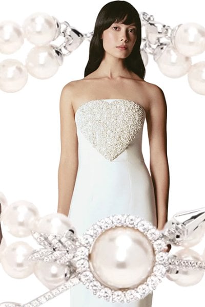 pearl wedding attire