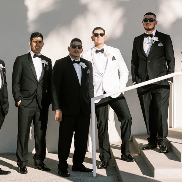 groom and groomsmen tuxedos