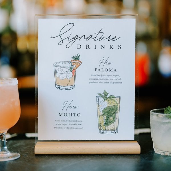 wedding cocktails
