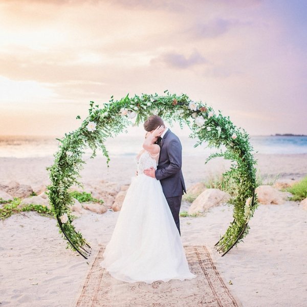 South Seas Island Resort Wedding Floral Arch