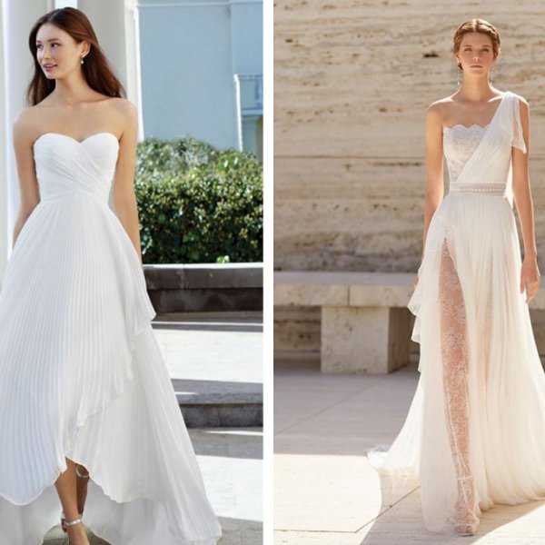 Assymmetrical Wedding Gowns Spring 2021