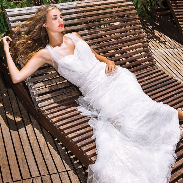 bride relaxing