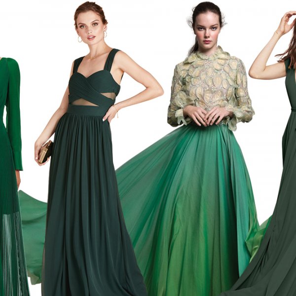 Green bridesmaid dresses