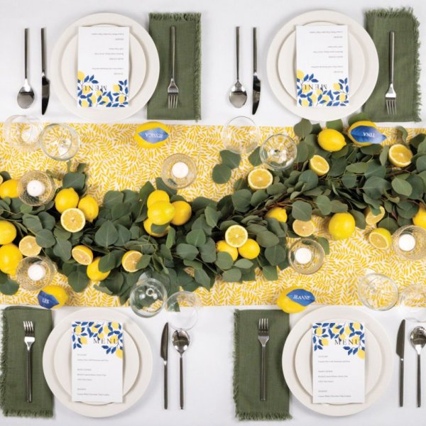 lemon wedding decorations