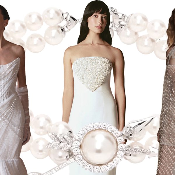 pearl wedding attire