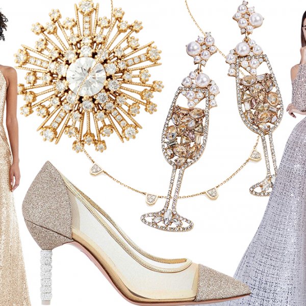 glittering gowns and sparkling accessories