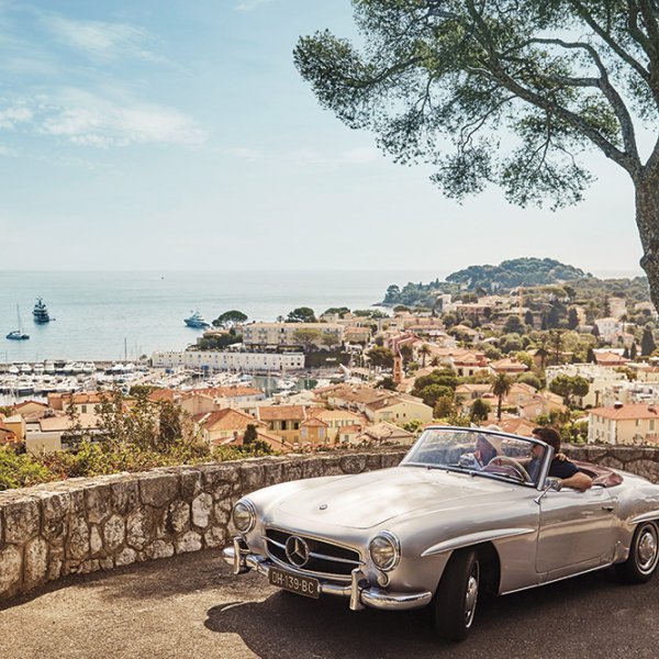 Classic car tour in southern Europe