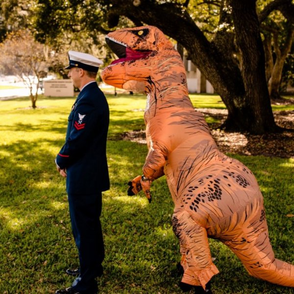 T-Rex Wedding First Look